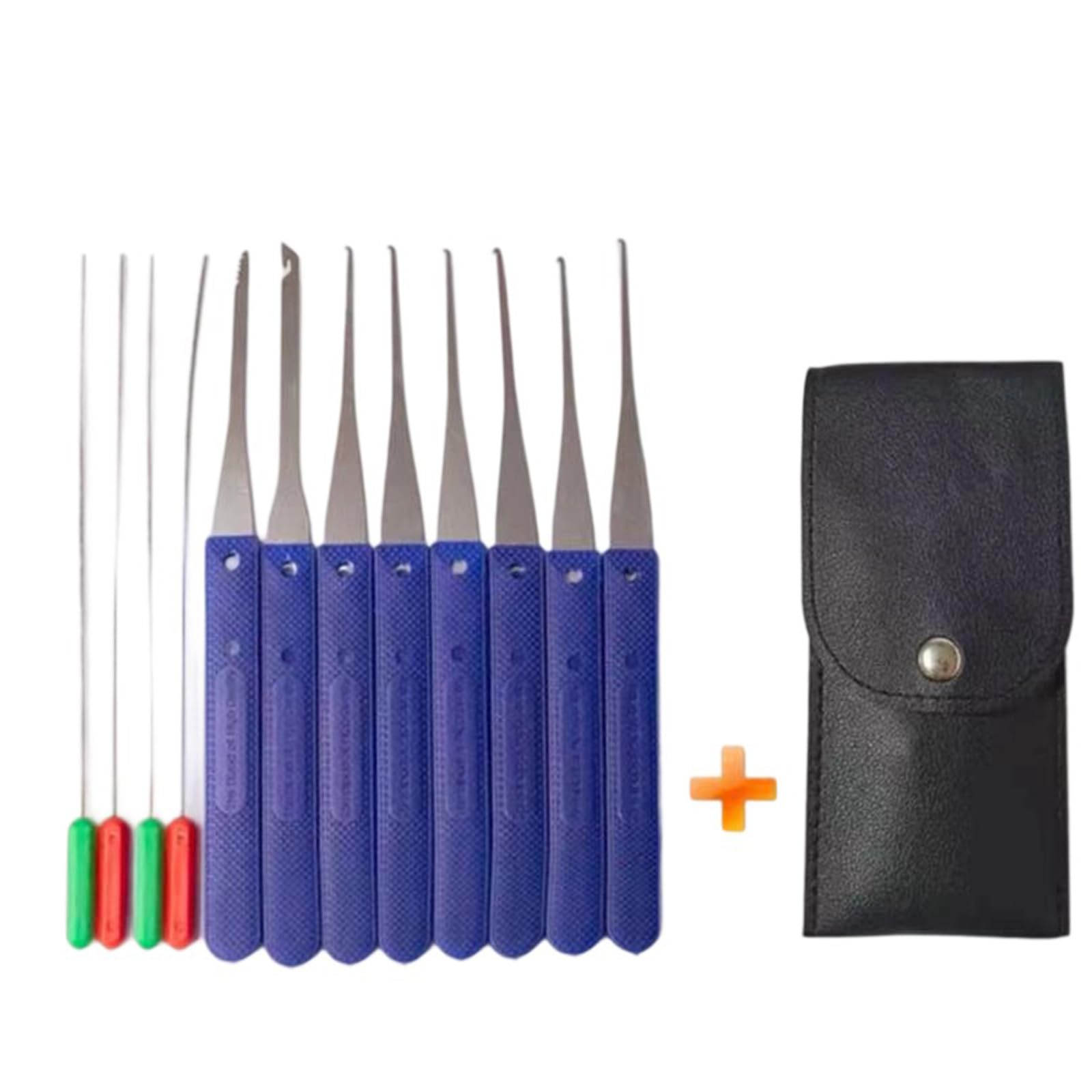 Set di 12 estrattori per chiavi rotte, kit professionale per estrarre chiavi con ganci e aghi, strumento universale per chiavi inceppate/spezzate in auto, case e casseforti (custodia portatile inclusa