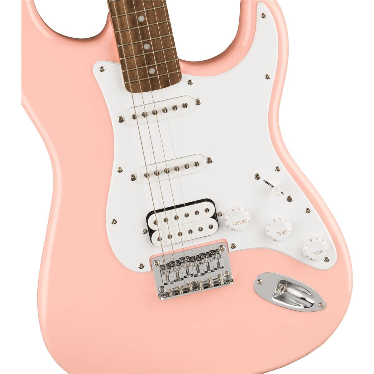 Amazon | Squier by Fender Bullet Stratocaster HT HSS Shell Pink 