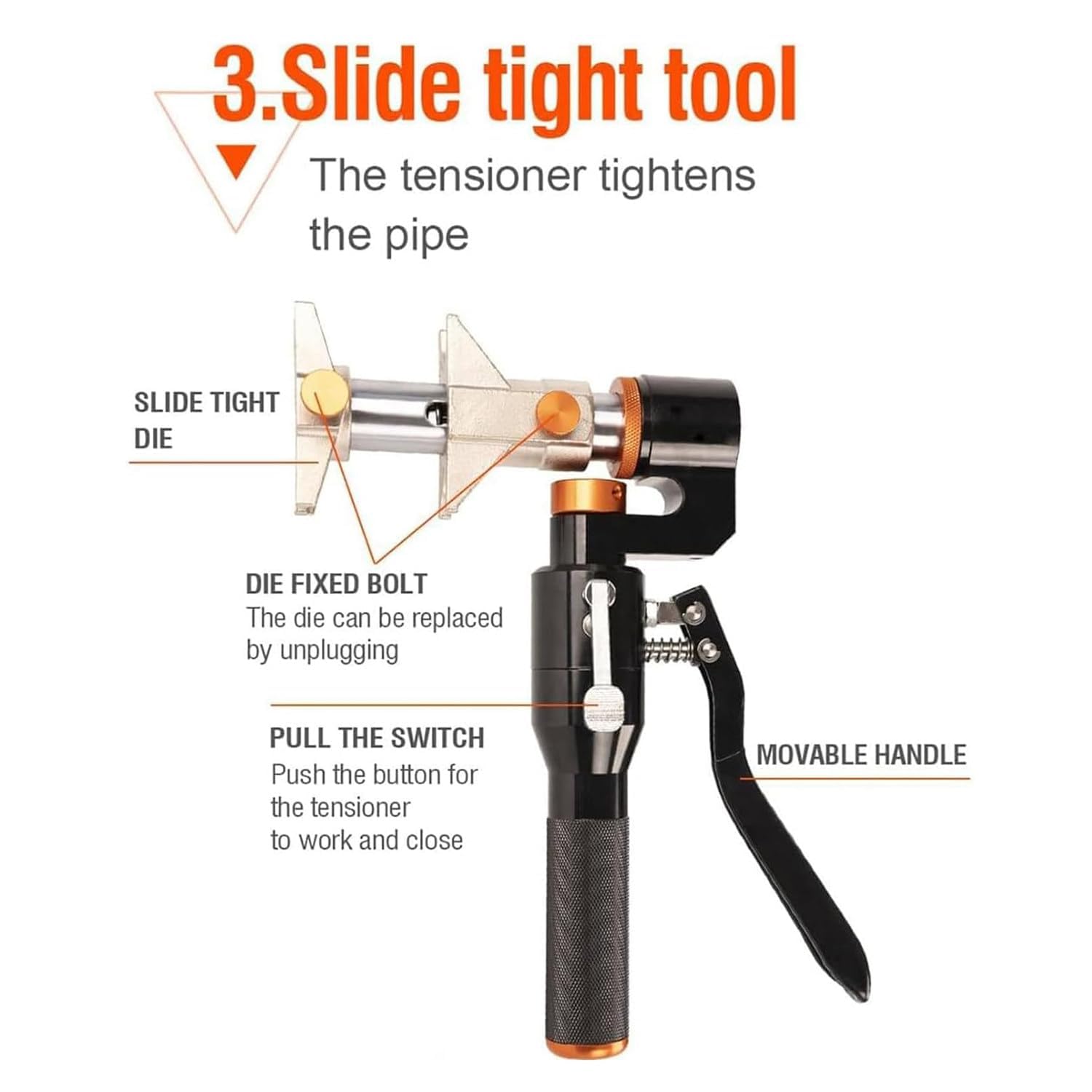 PEX Kit de herramientas expansoras, herramienta de expansión recargable para tubos PEX de 16/20/25/32 mm, incluye cortador y herramienta de crimpado para accesorios de fontanería