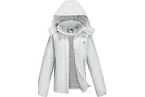 CAMEL CROWN Women's Waterproof Fleece-Lined Winter Ski Jacket for Snow, Rain, Hiking, Mountaineering