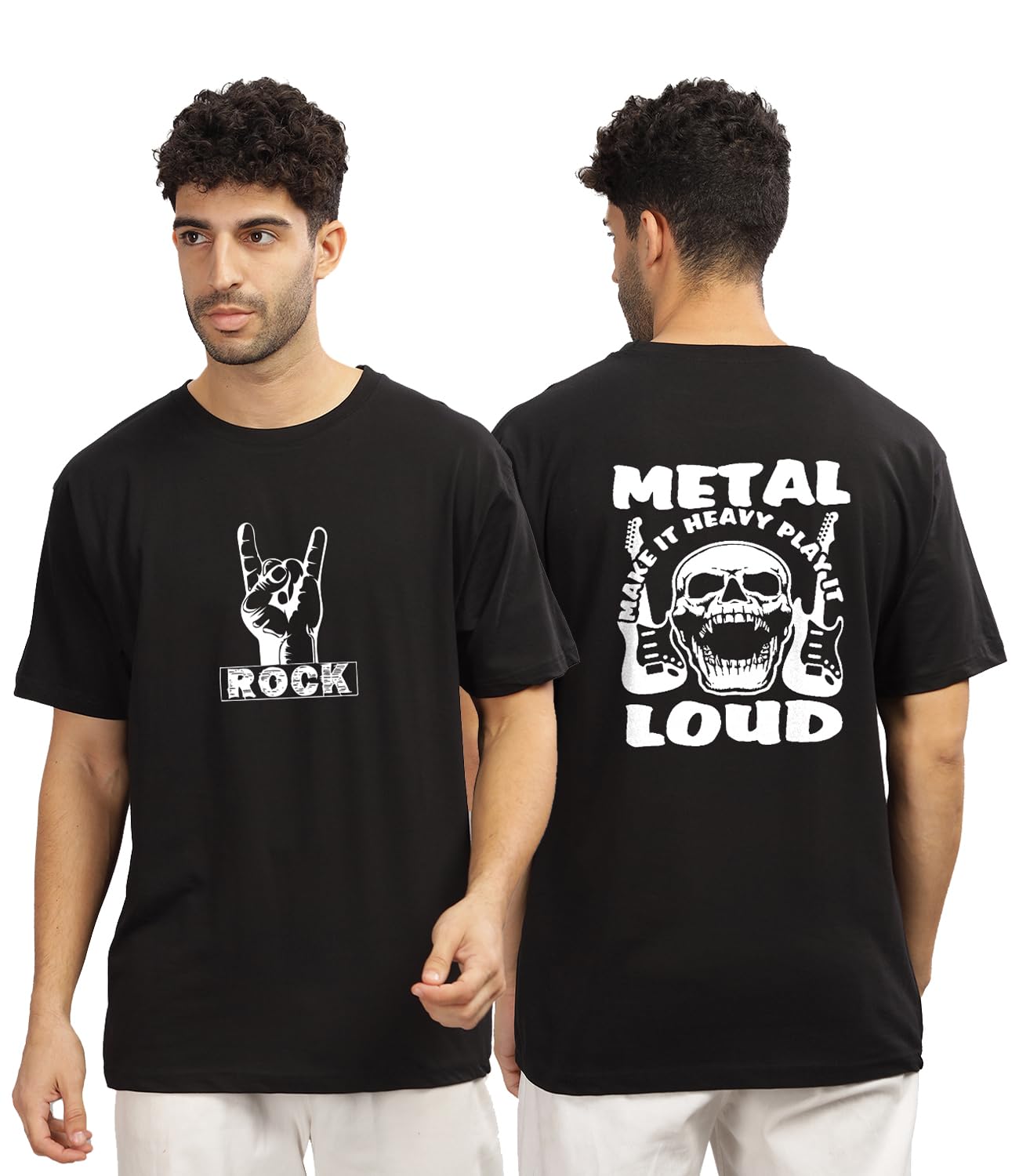 Buy INDISSH Music Band Printed Regular Half Sleeves Cotton T-Shirt