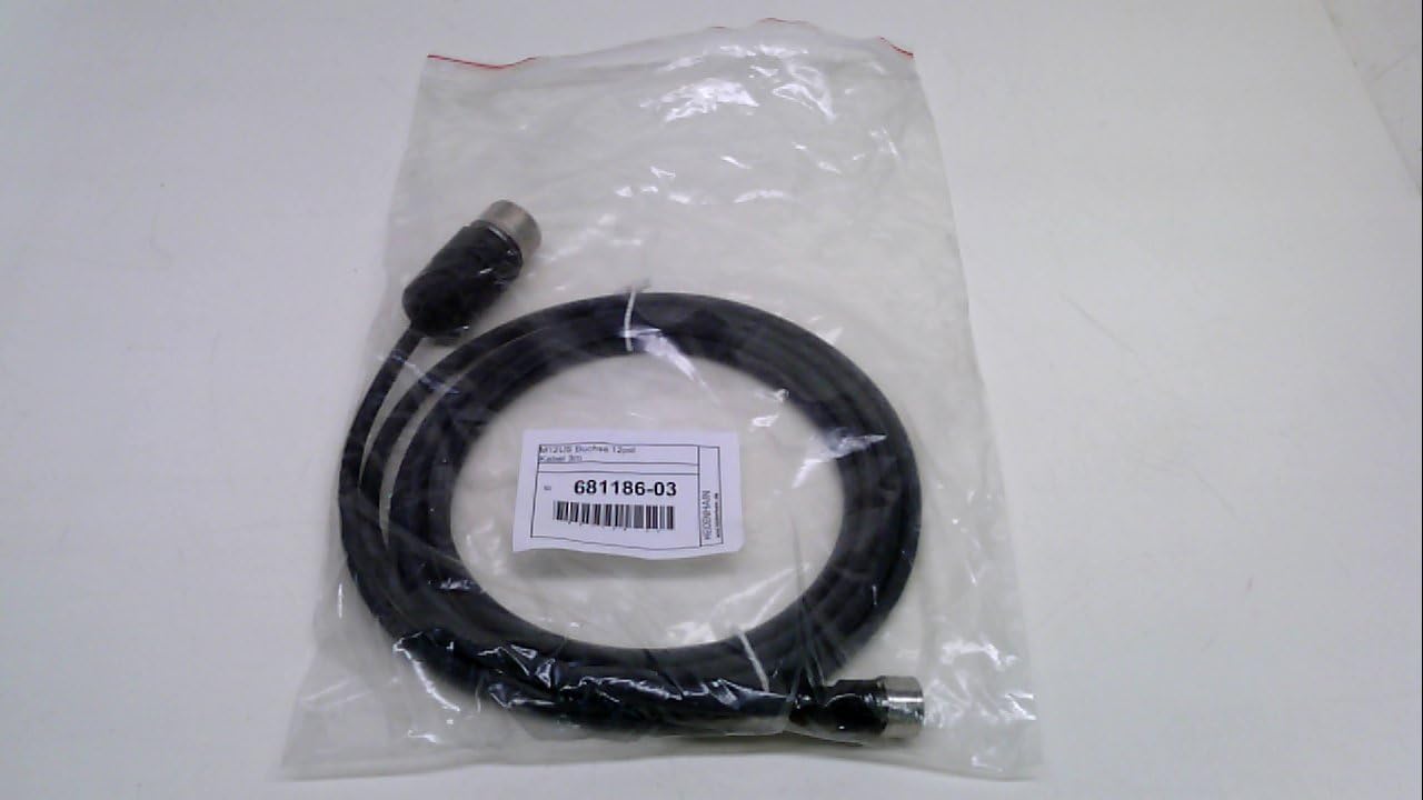 681186-03, Cable, 3 Meters, Male/Female, Straight/Straight, 681186-03
