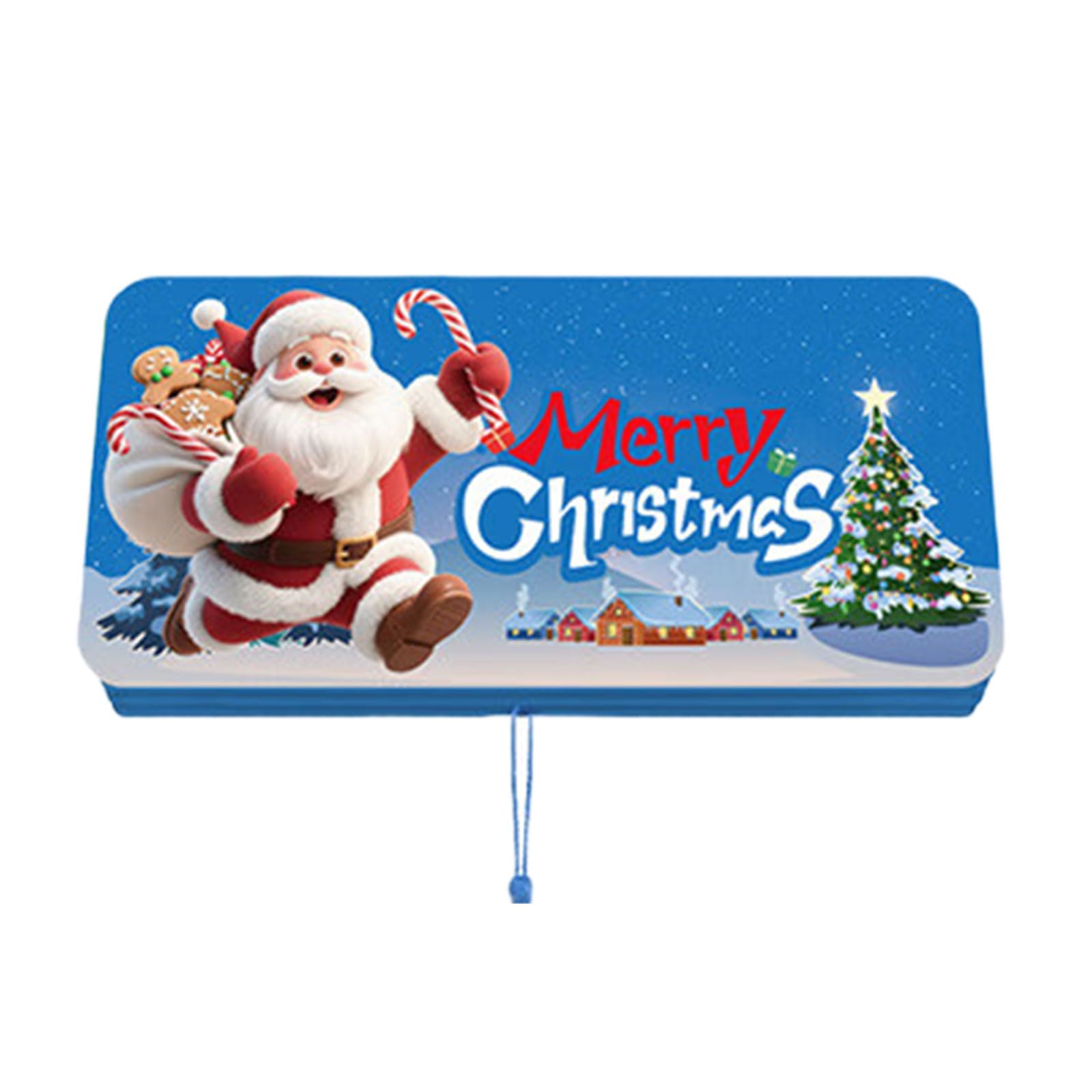 Msioytog Santa Themed Cash Pockets Organizers 10 Slots for Christmas Parties and Gift Storage Paper Cash Gift Pockets