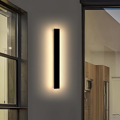 Miniatura 7 de Luces de pared para exteriores de 39 pulgadas de largo, moderno accesorio de iluminación montado en la pared, 3 luces de color 3000K4500K6000K, IP65