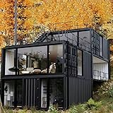 Luxury Foldable and Modern House 40ft Heavy Duty to Live in, Portable prefabricated Tiny House kit to Live in, Container House, car Garage, Villa, Office, Stainless Steel Storage shed for House,