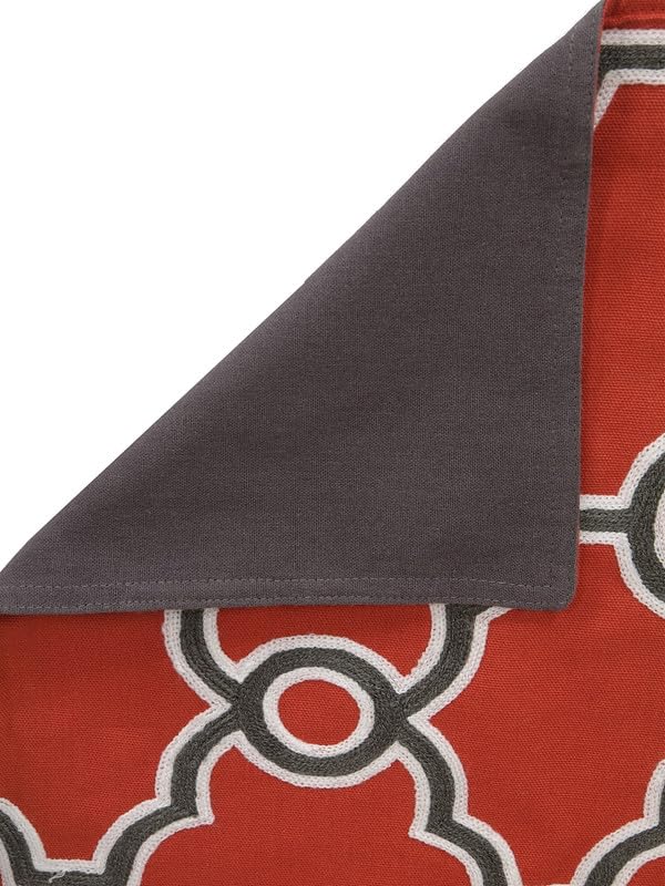 Image of Blanc 9 Tracery 4 /6 Seater Home & Kitchen Pure Cotton Table Runner|(33x182) cm