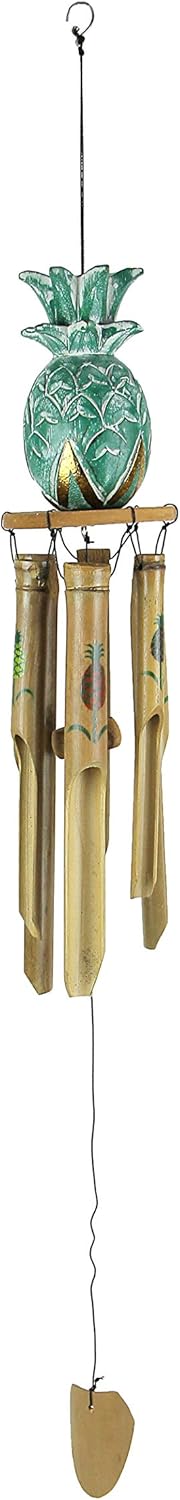 36 3-D Pineapple Wind Chime Bamboo