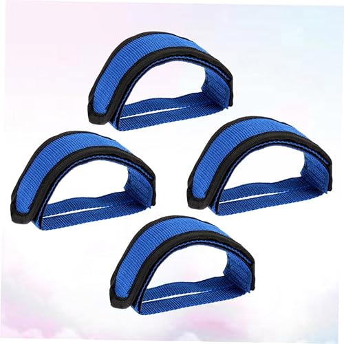 Miniatura 3 de HANABASS 4 pares de correas de bicicleta Pedal de bicicleta Ciclo Pedal Clips de dedo del pie Cinta de pegamento Correa de jaula de pedal Correas de