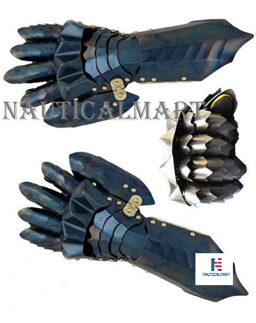 NauticalMart Gauntlet Medieval Knight Steel Armor LARP Faire Gothic