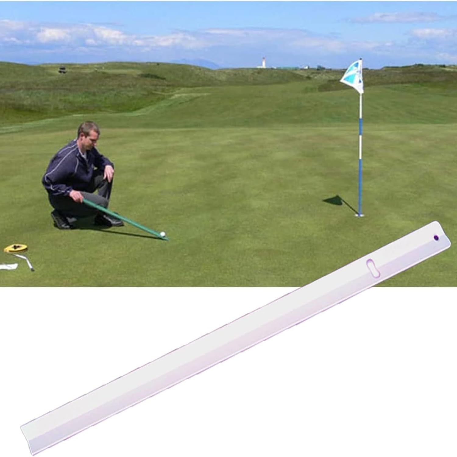 Stymulator golfowy, trener ciśnienia putt do dokładnego pomiaru prędkości w zieleni/na zewnątrz, trening gry w golfa