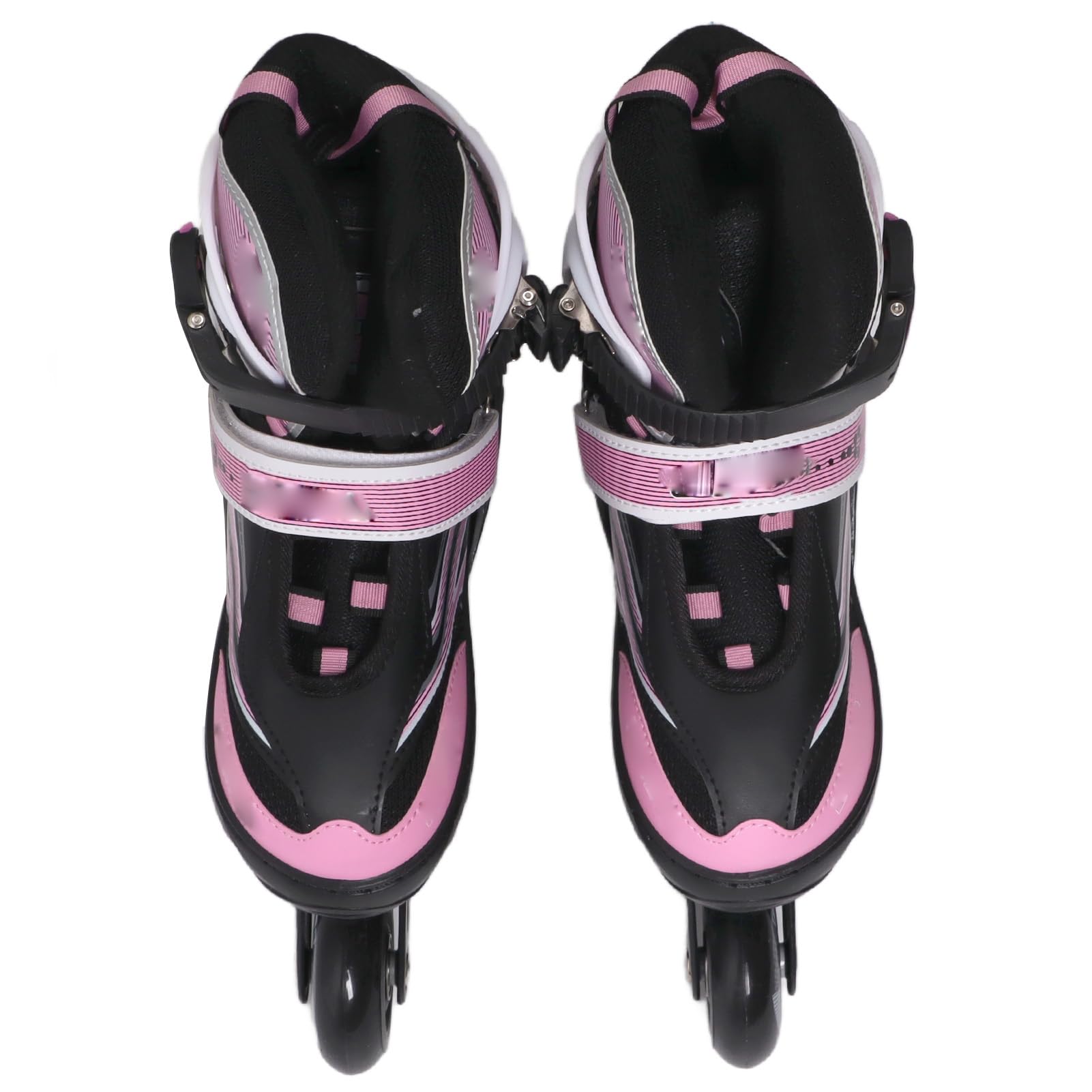 Patins pour Enfants, Patins à roulettes Roses M Réglables en PU, à roulettes Stables pour Fille, Garçon et Adolescent
