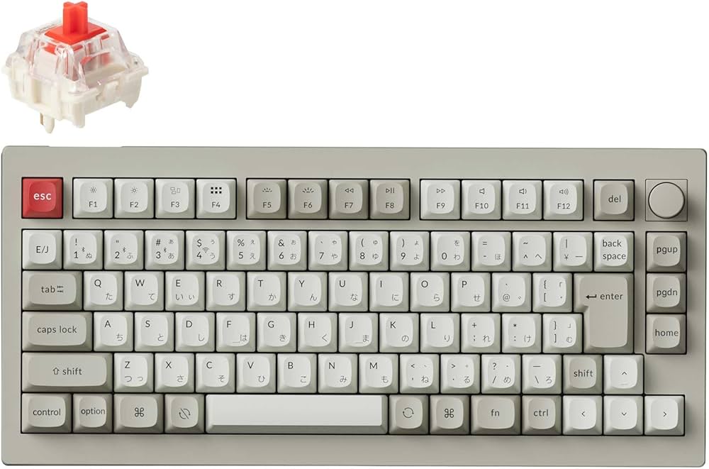 Keychron V1 MAX（US配列)赤軸 Amazon | 【国内正規品】Keychron V1 Max レトロカラー QMK