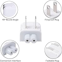 Vista 7 de Adaptador de enchufe de CA para MacBook Adaptador de pared Adaptador de corriente de enchufe de corriente para Mac Cargador de viaje Enchufe