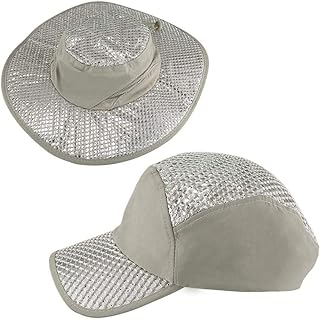 Cappello di raffreddamento anti-UV, cappello di raffreddamento artico, cappello da pesca a tesa larga, protezione solare solare UPF per escursionismo, caccia, campeggio all'aperto