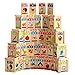 Guaishou New Chinese English Language Learning Wooden Blocks Domino Children's Educational Product Wooden Toys Recognize/Identify Fruits and Animals 100pcs
