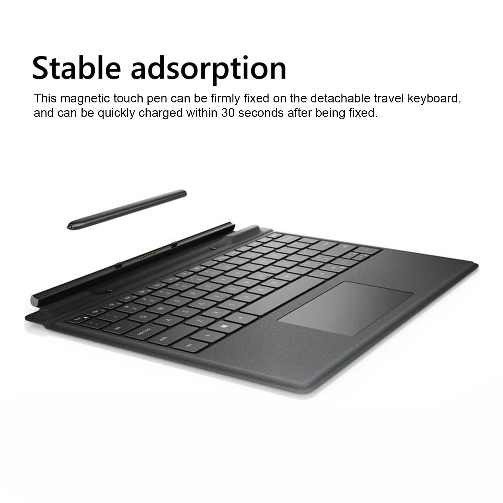 do Laptopa Latitude 7320 7310, Odłączana Klawiatura Podróżna, Wymienna Klawiatura do Laptopa Latitude 7320 7310, K19M, Odłączana Klawiatura, Podświetlenie z Touchpadem i Rysikiem