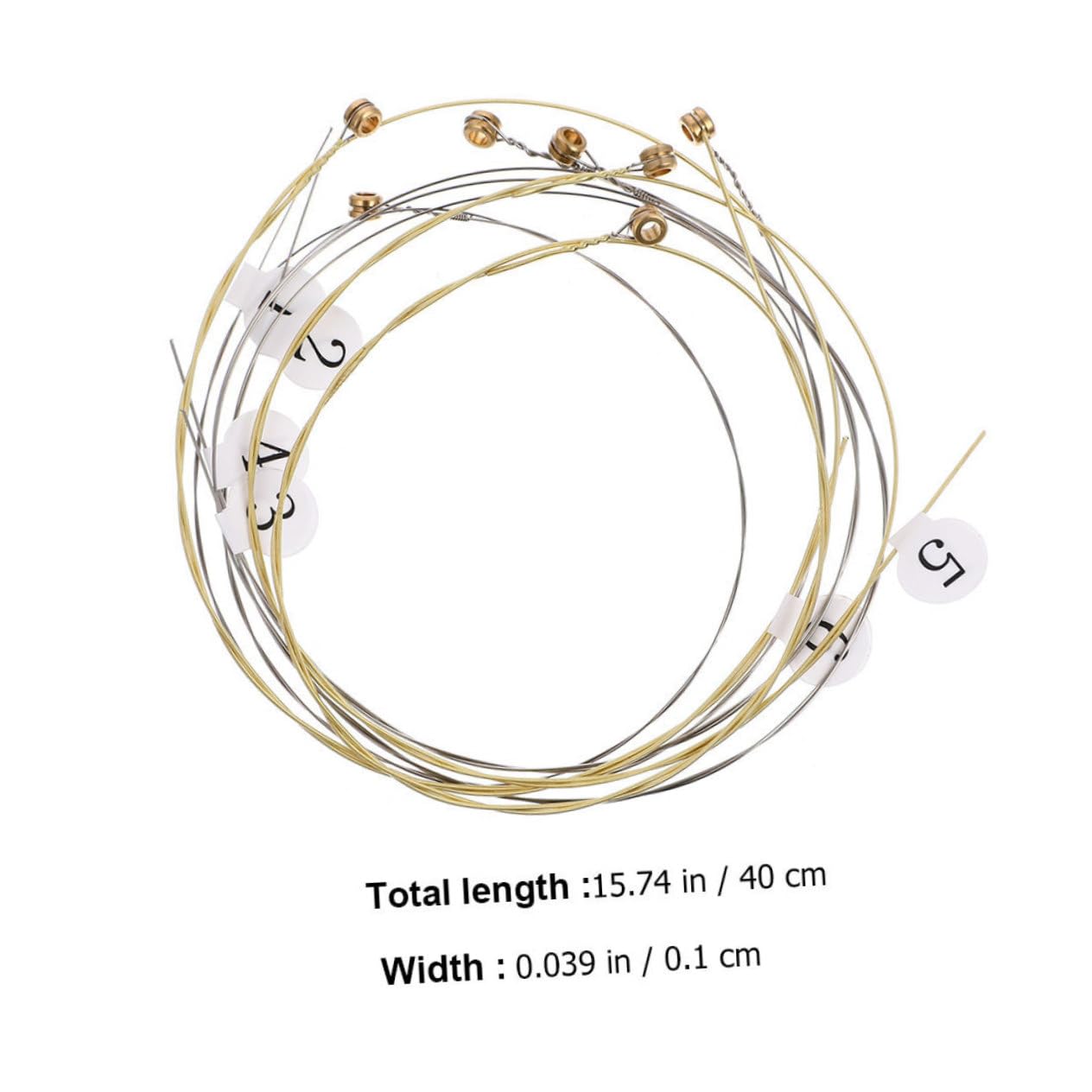 FUNOMOCYA 19Pcs Lyre Replacement Strings Durable Steel Accessories for Lyre Instruments Crisp Sound Rich Overtone User Friendly Tool for Musicians and Beginners