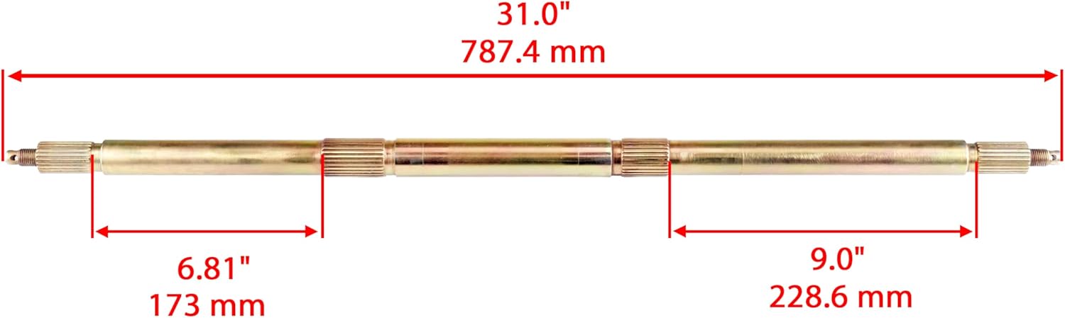 Caltric Rear Axle Shaft Compatible with Polaris 0453491 045-34-91