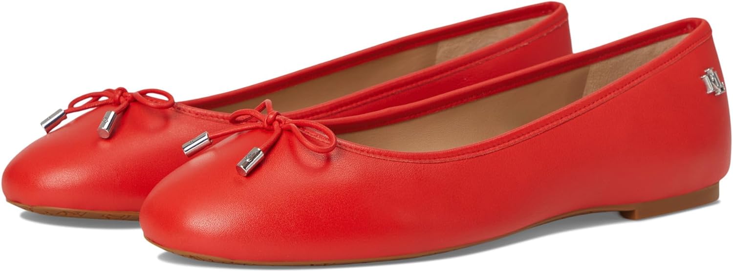 Lauren Ralph Lauren Jayna Nappa Leather Flats