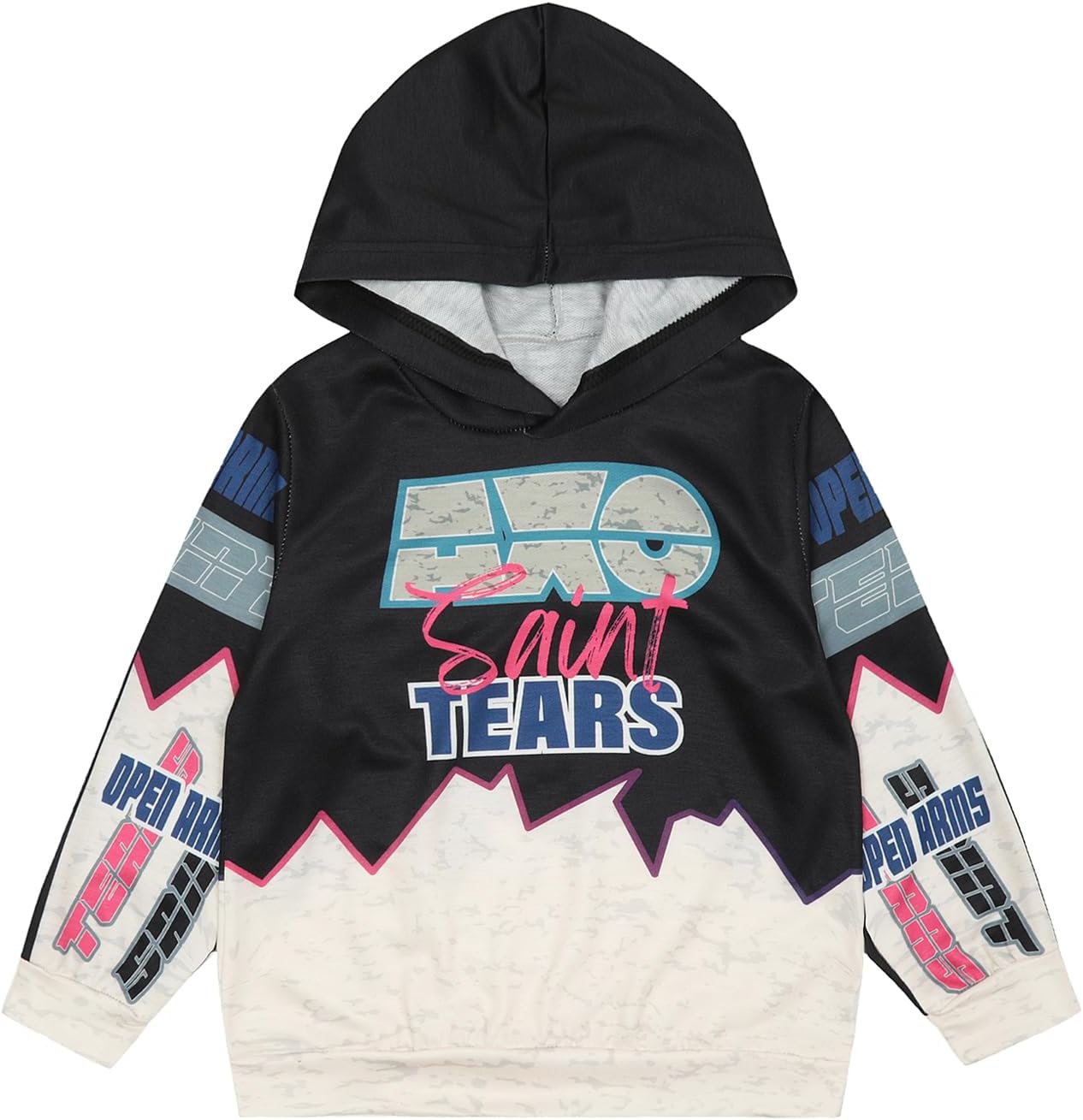 Saint Tears AXO Boys Hoodie Jersey Hoodies Pullover Letter Print Casual Hooded Kids Vintage Sweatshirt (2-7 Years)