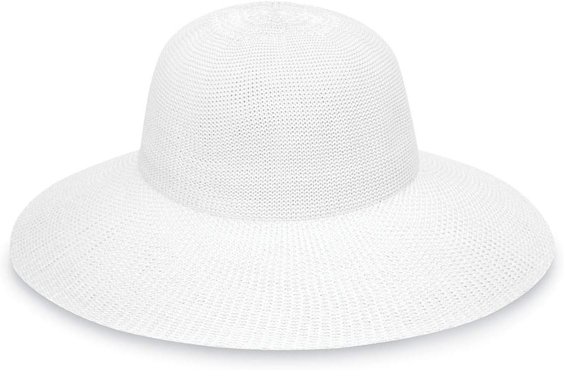 Wallaroo Hat Company Women’s Victoria Diva Sun Hat – Wide Brim, Packable, Adjustable, Lightweight, Medium, Summer Beach Hat