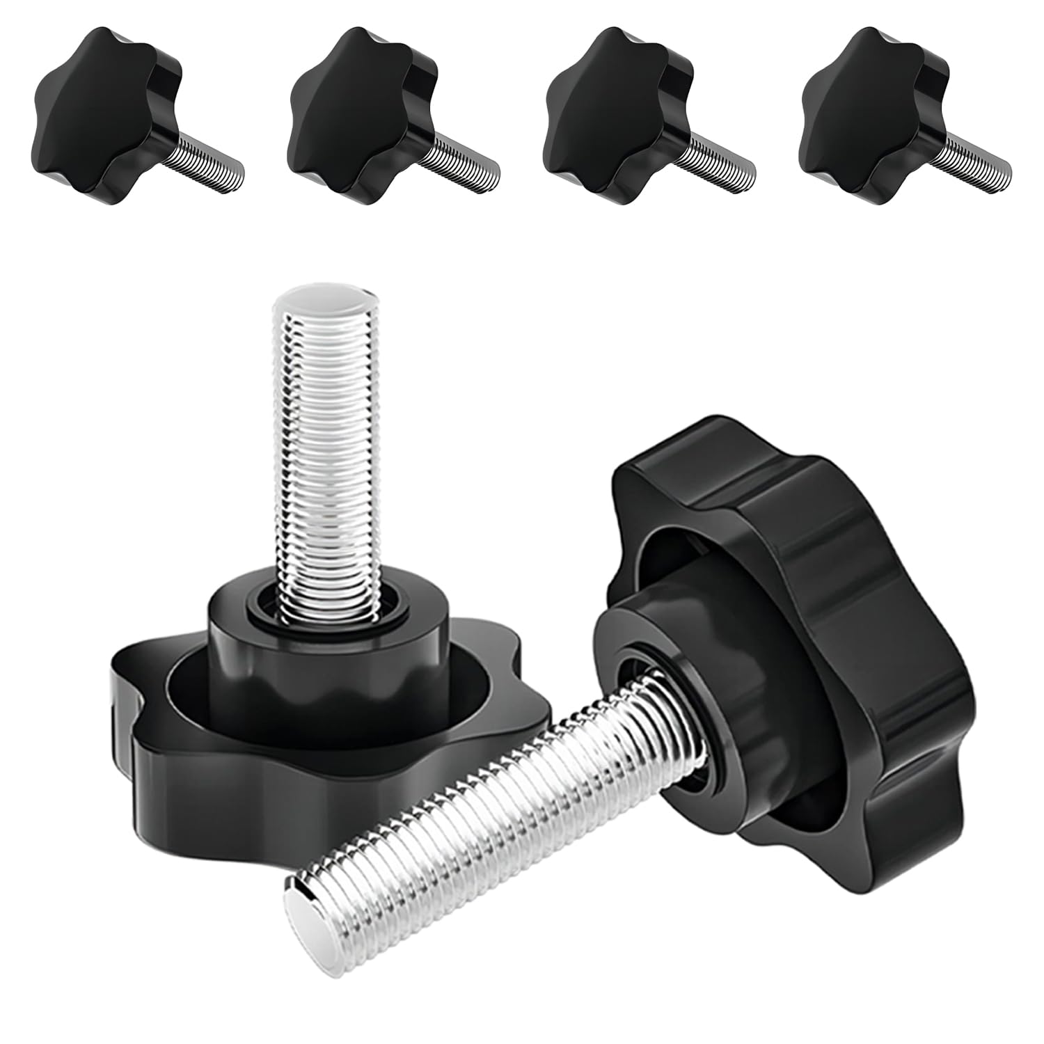 Lot De 2 Vis Moletées M4 X 10mm – Réglage Outillage – NEUF