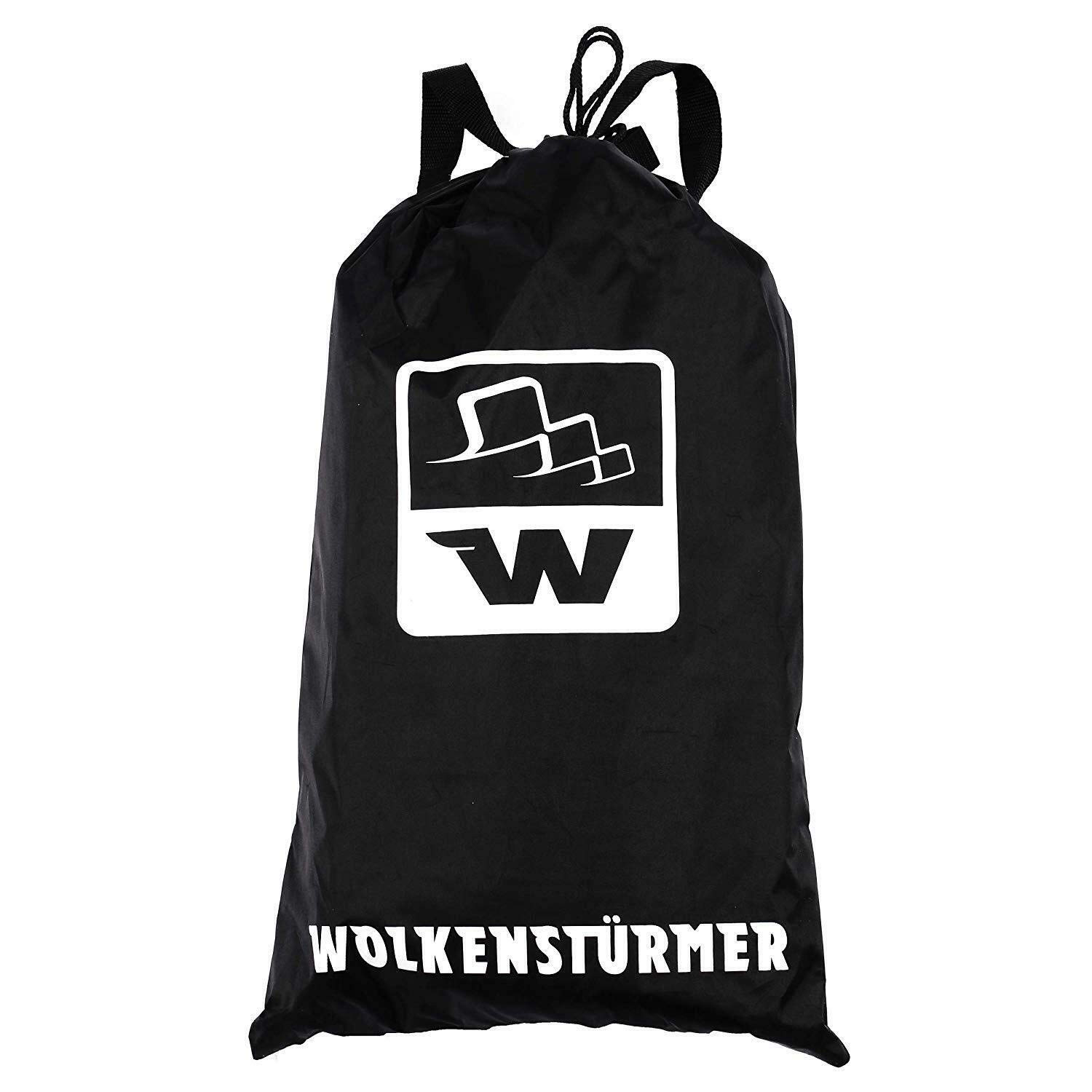 Wolkenstürmer® Paraflex Quad 3.9 (blau) - Vierleiner Lenkmatte für Mountainboard und Buggy, flugfertiger Kite mit 4x18m Dyneemaleinen & Quad-Handles