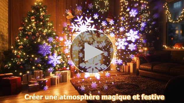 Noël YAZEKY Projecteur Noel Exterieur, Led Projecteur de Flocon