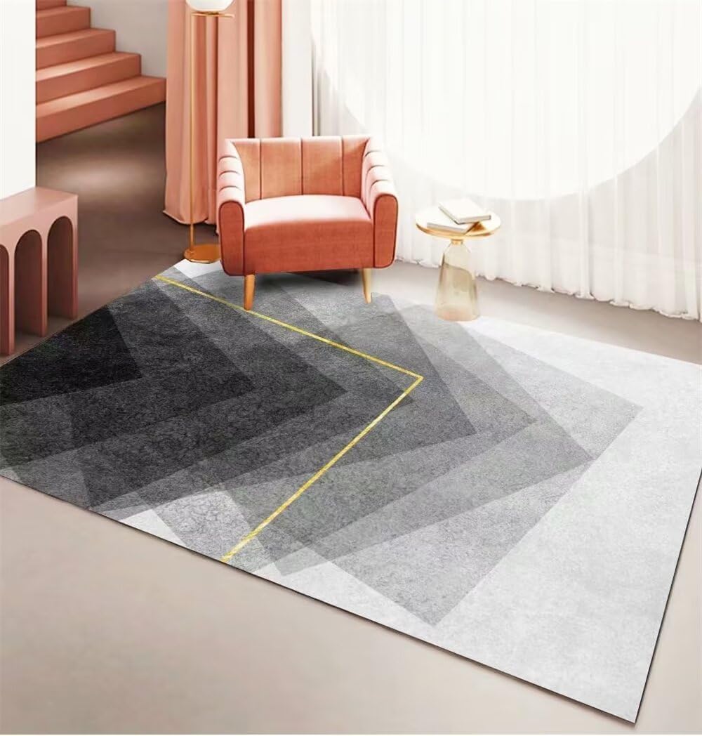 Tapis de chevet domestique gris 70X200CM deco chambre enfant lignes
