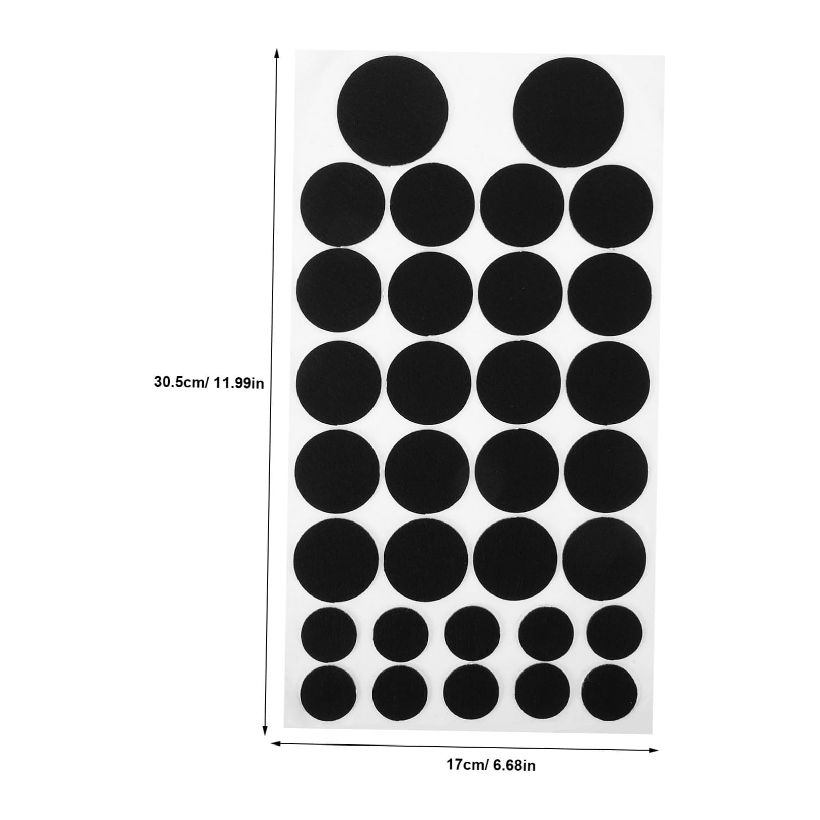 Veemoon Circle Stickers for Boys and Girls Adhesive Felt Pads DIY Materials Decorative Clothing Stickers Felt Shapes for Craft