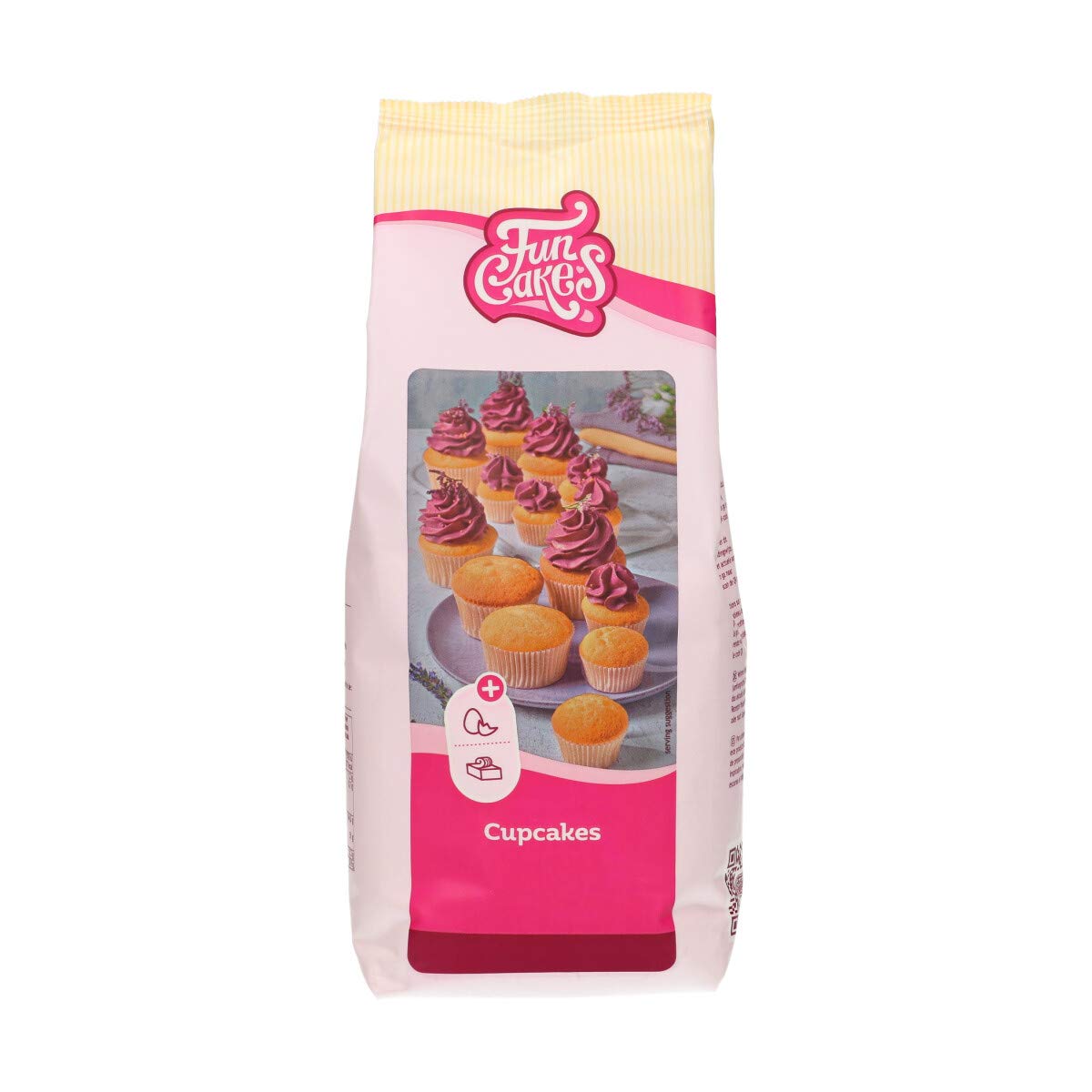 FunCakes Mix pour Cupcakes: facile à utiliser, parfaitement homogène pour les cupcakes, mini cupcakes ou cakes, goût vanille, qualité pâtissière, halal 1 kg. 1.00 kg