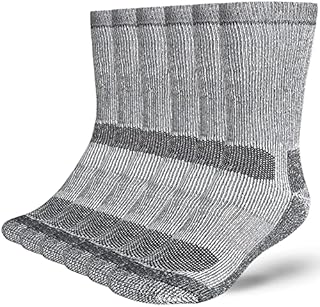Buttons & Pleats Wool Socks for Men Women 80% Merino Thermal Warm Cozy Winter Fuzzy Boot Sock Charcoal ML