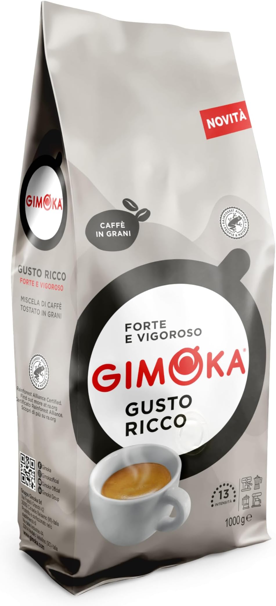 Gimoka Gusto Ricco Coffee Beans - 1kg