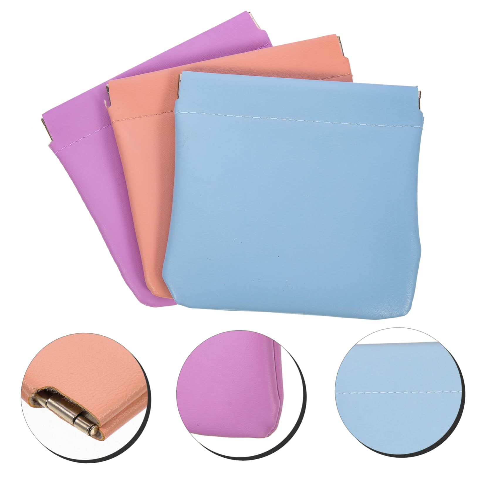 Healeved 9 Pz Borsa Cosmetica Per Rossetto Portafoglio Automatico Spremere La Borsa Cosmetica Tascabile Elementi Essenziali Della Borsa Mini Trousse Per Borsa Miniborsa Pelle Sintetica