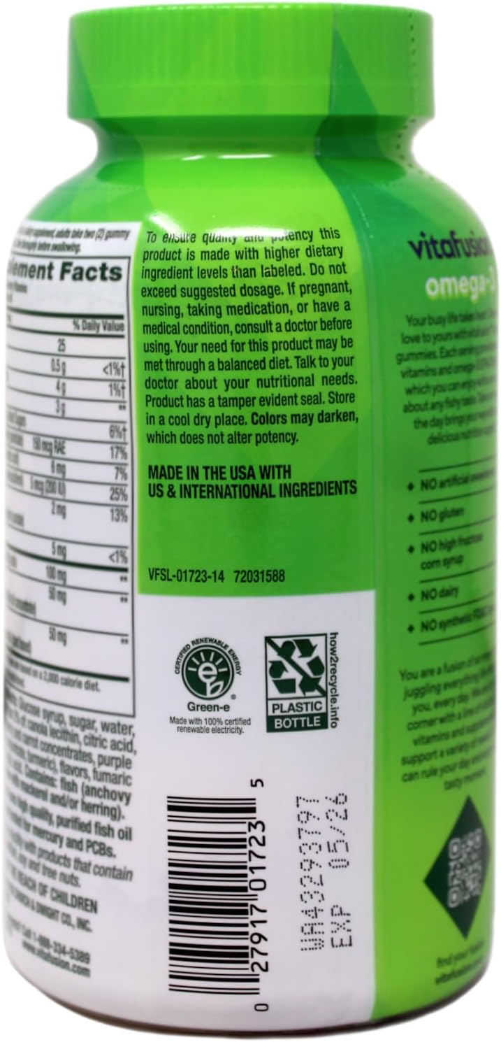 Vitafusion Omega 3 Gummy Size 120ct Vitafusion Omega 3 Epa & Dha Gummy Vitamins Asst Flavors 120ct, Pack of 3
