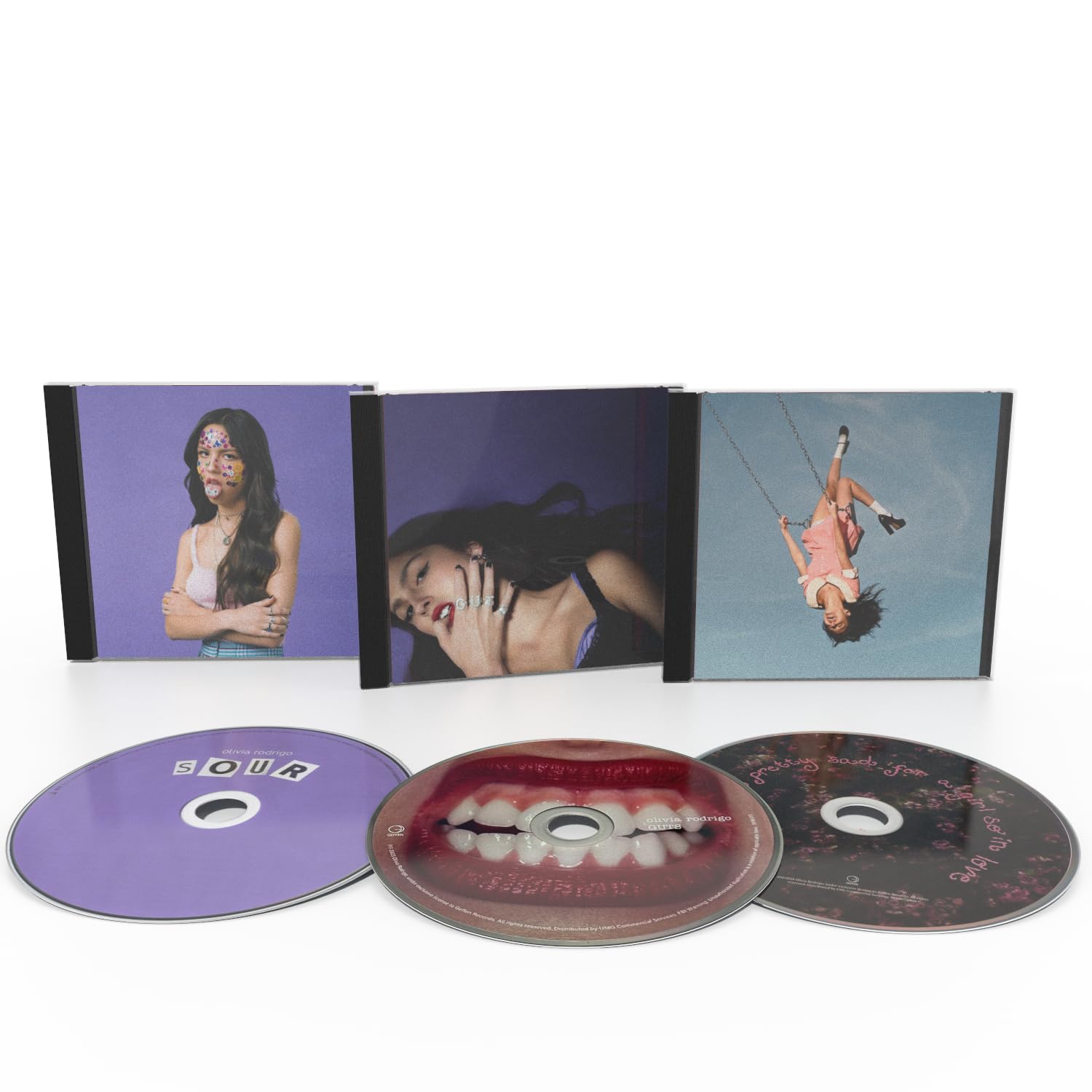 Olivia Rodrigo Complete Collection: Sour + Guts + You Seem Pretty Sad For A GIrl So In Love Indie Exclusive Set with Poster