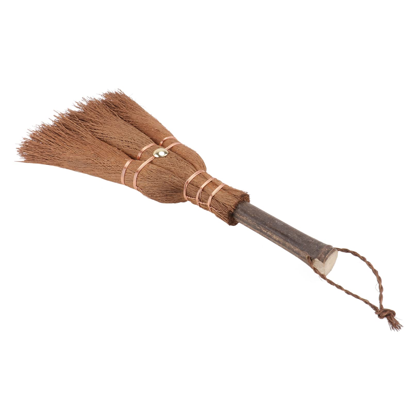 GANAZONO 1Pc Mini Cleaning Palm Broom Natural Material Desktop Cleaning Tool for Efficient Home Use Lightweight and Small Broom for Tea Ceremony and Cleaning Tasks