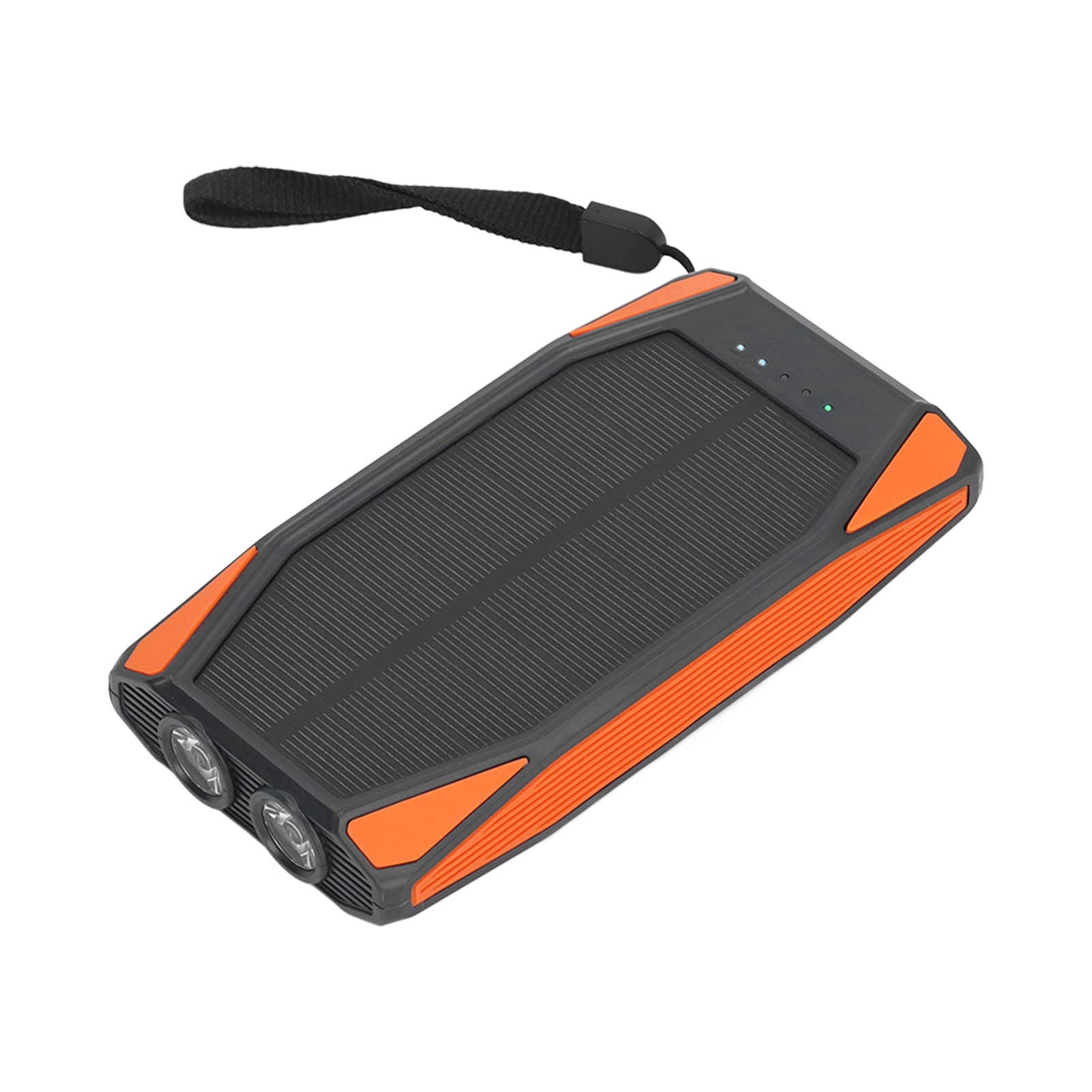 Power Bank Solare con Ricarica Rapida 10000mAh, Pannello | Ricarica wireless, doppie porte USB, compatibile per esterni, materiale ABS, design leggero