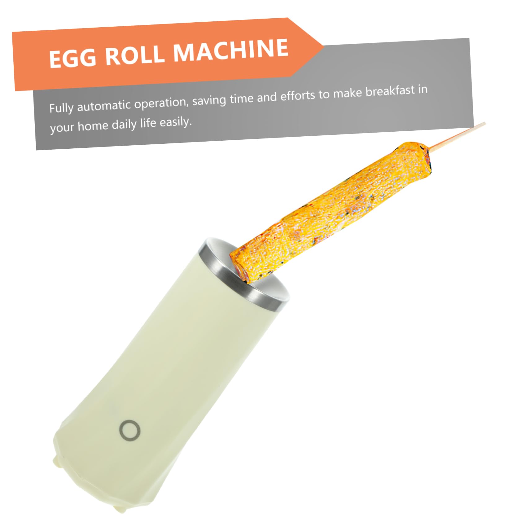 Happyyami 1Set Automatic Roll Maker Electric Breakfast Machine for Eggs Sausages Space Saving Multi Functional Cooker Easy to Use Kitchen Tool for Breakfasts