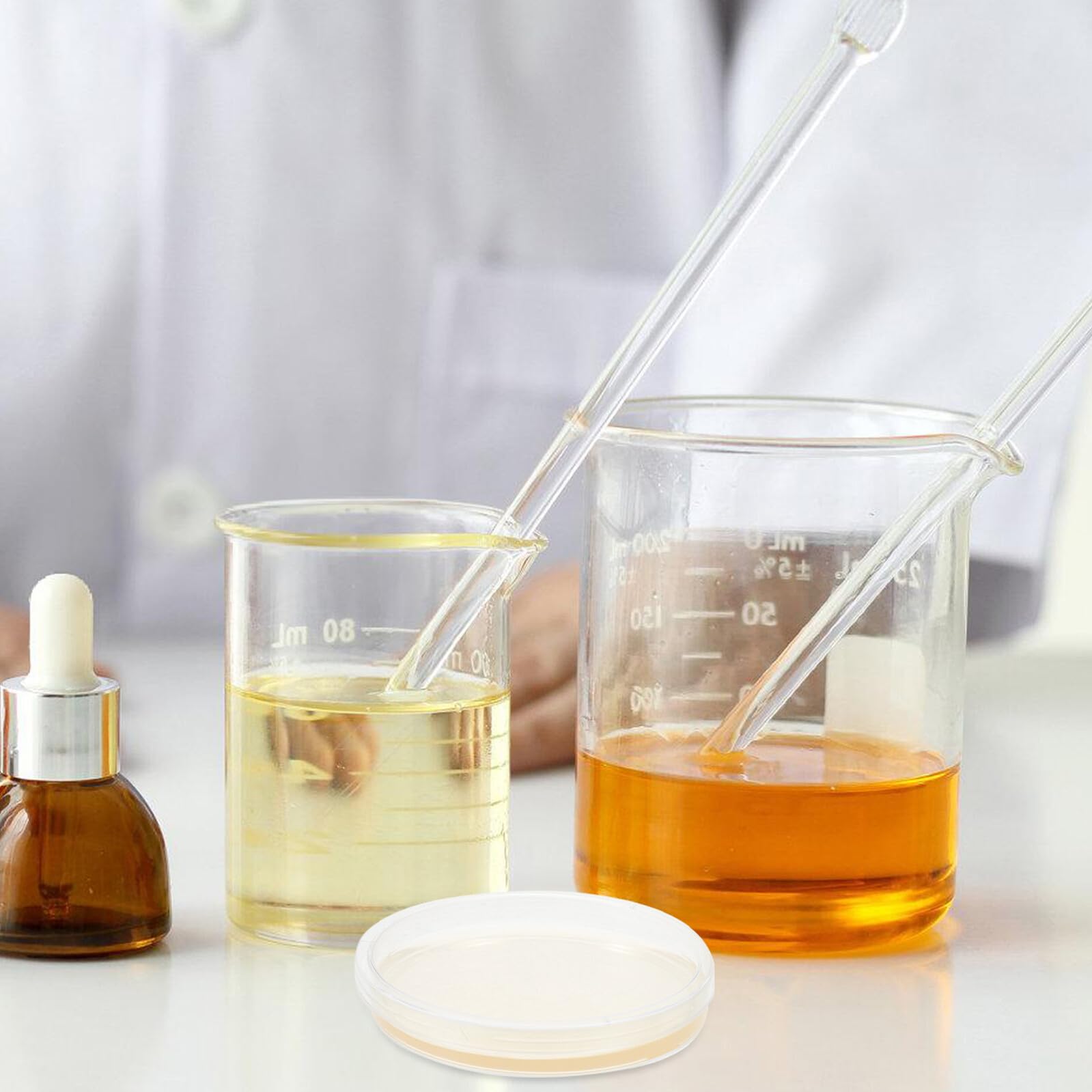 UKCOCO 20 Placas de Petri Agar Nutritivo Redondas, Prellenadas y Estériles para Experimentos Científicos en Laboratorio y Cultivo de Hongos