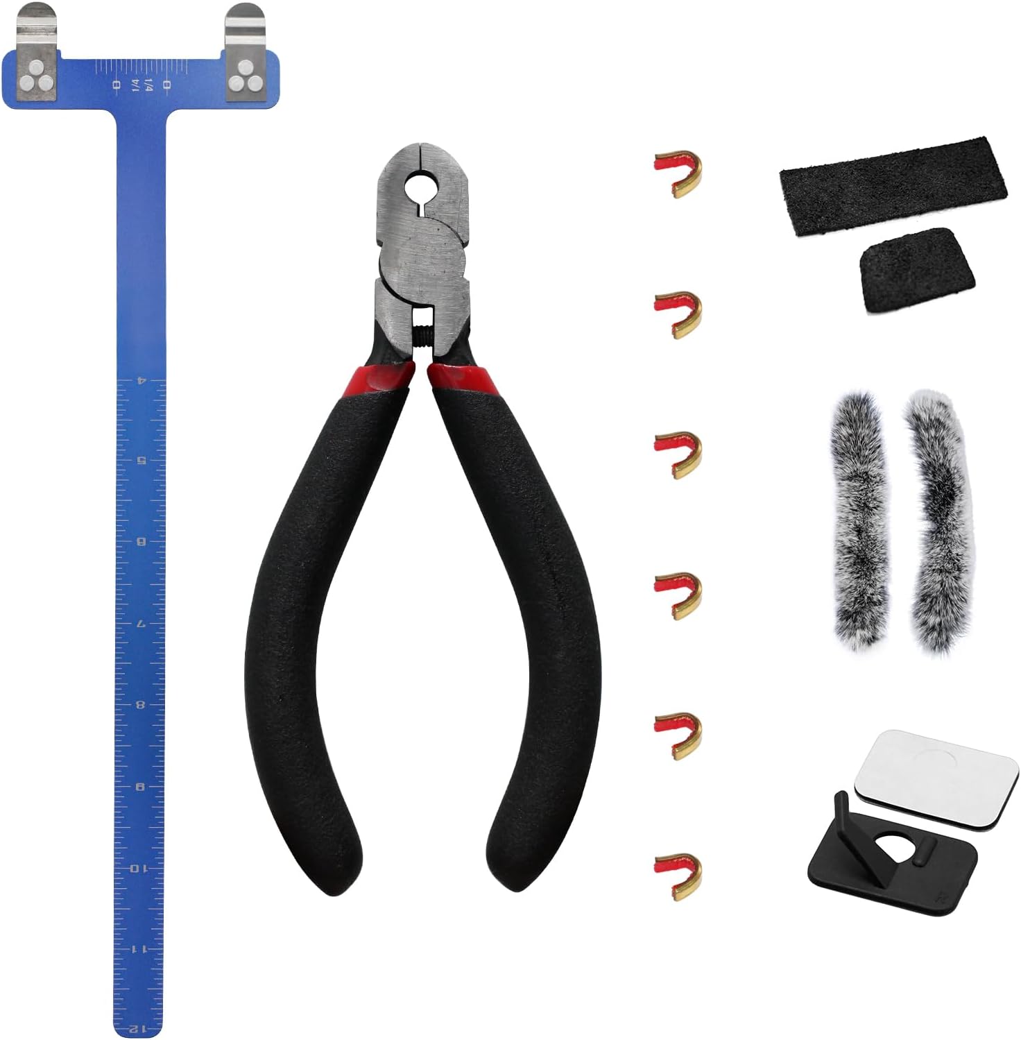 DEERACE Bow String Nocking Points Set – T Square Ruler with Plier for Recurve and Compound Bowstring Accessories