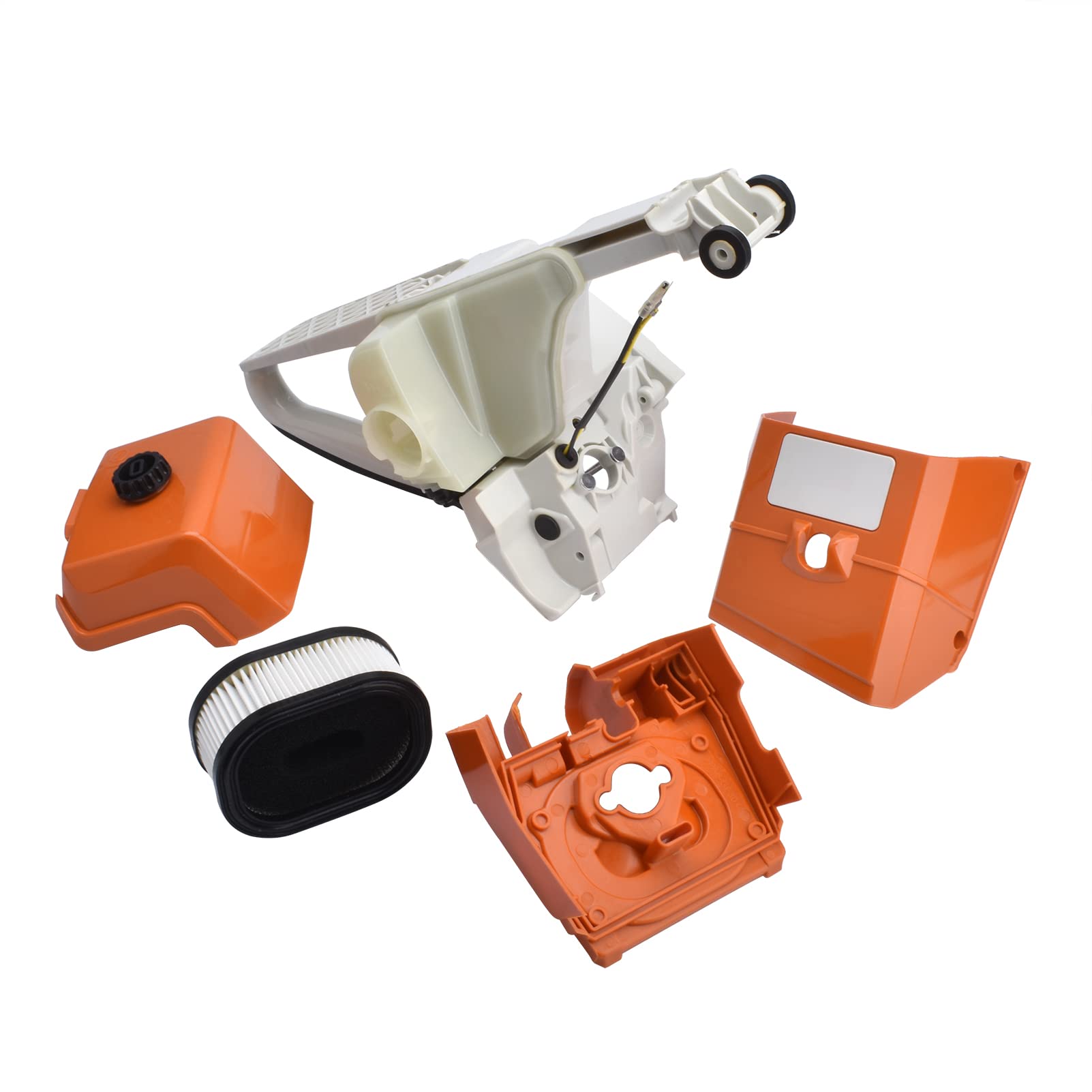 Tylny uchwyt zbiornika paliwa gazowego z filtrem powietrza i pokrywą do STIHL MS440 044