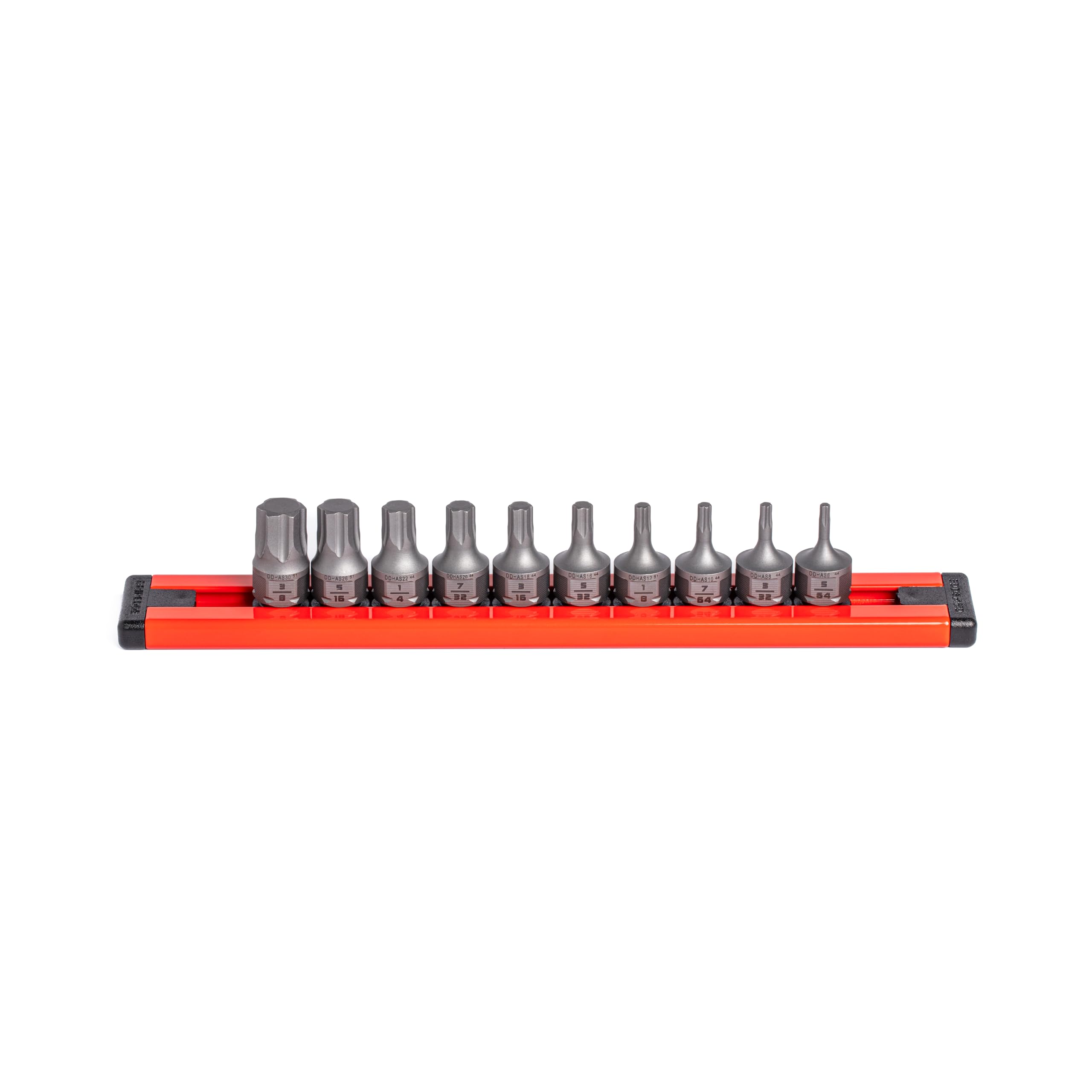 GripEdge |10-PC RPT 1/4'' Drive Low Profile SAE Hex Dual Action Driver Set | Includes sizes - 5/64”, 3/32”, 7/64”, 1/8”, 5/32”, 3/16”, 7/32”, 1/4”, 5/16” & 3/8” | Includes Premium Aluminium Rail |