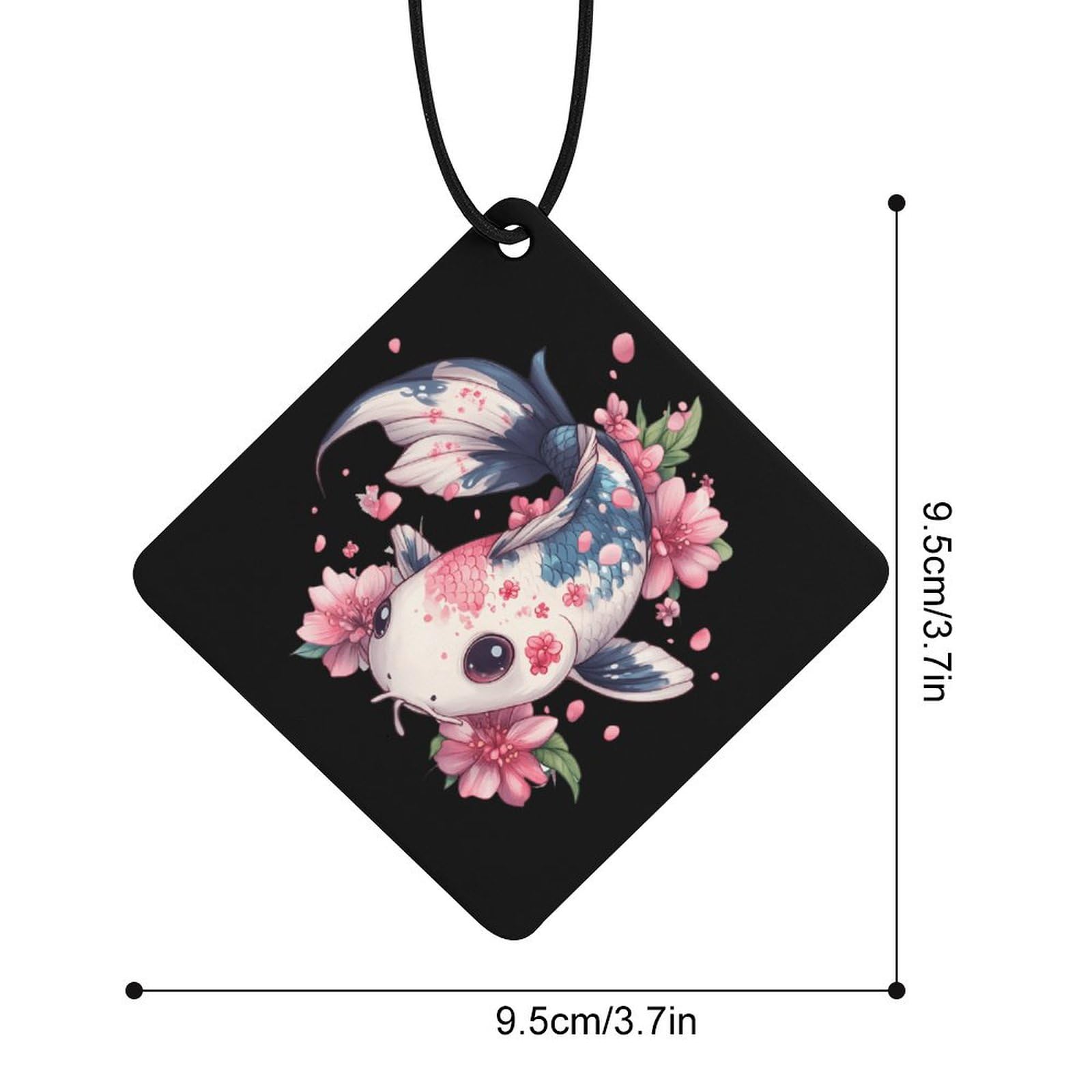 Japan Fish Car Air Freshener Hanging Aromatherapy Tablets for Car Accessories Rhombus
