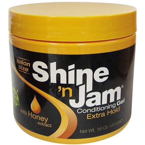 Shine N Jam Acondicionador Extra Hold con Miel, 16 oz (Nuevo)