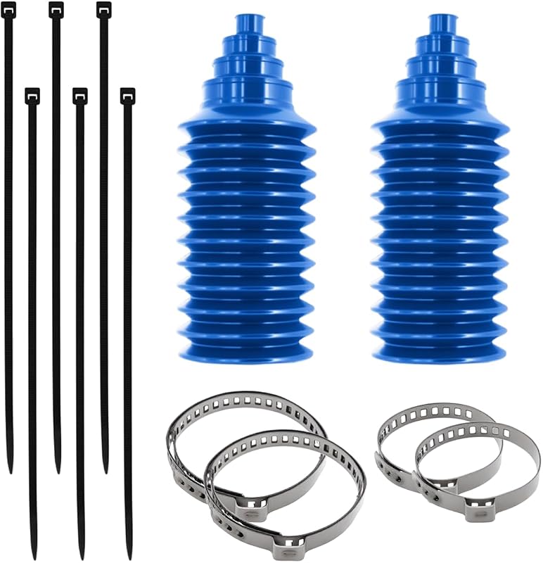 Kit de Coifas da Caixa de Direção YoRise em Silicone com Abraçadeiras e Cintas – 2 unidades