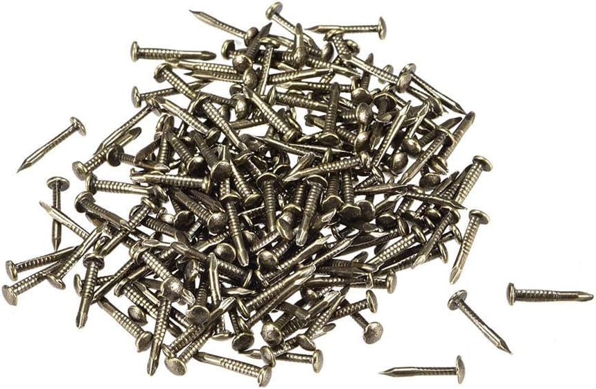 Stainless Steel Hardware Nails, 300pcs 1mm X 10mm, Used for DIY Decoration Home Accessories Bronze Color high Quality Carbon Steel