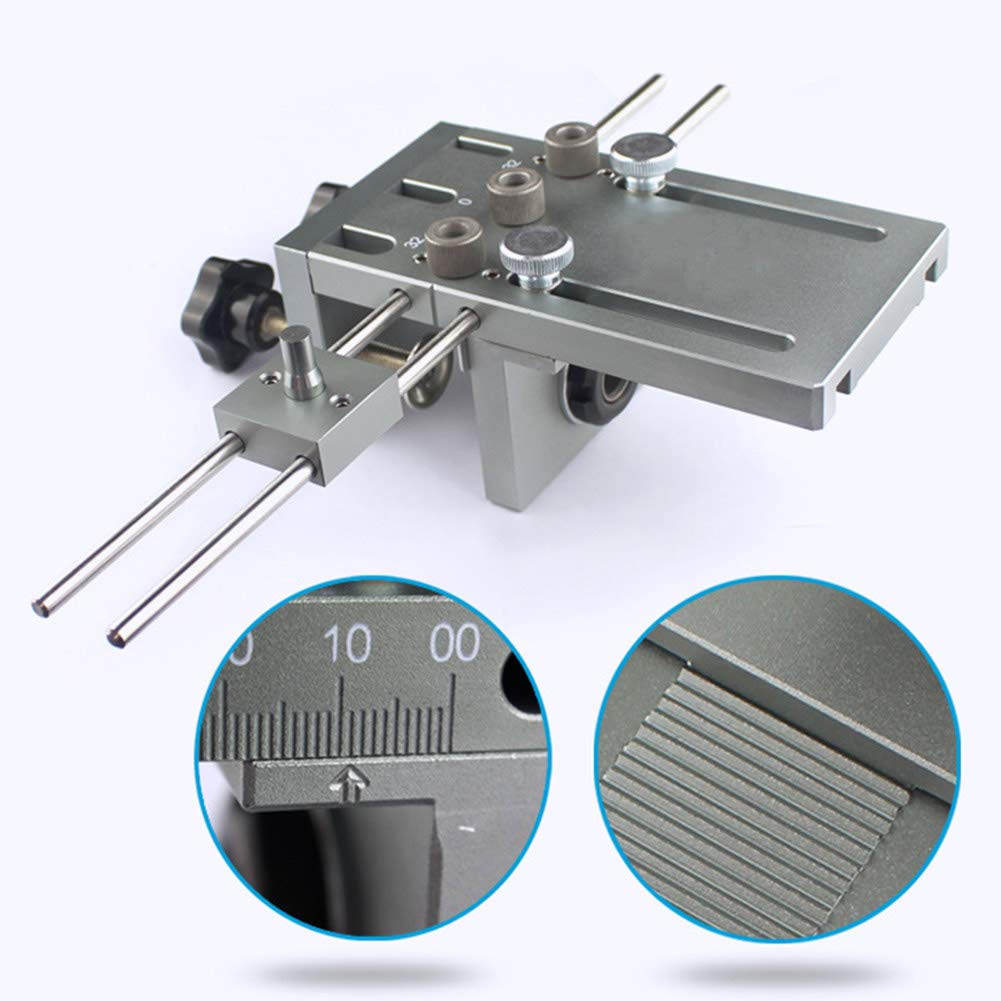 Guia Para Tarugos de Madera, guía de taladro de taladro de madera ajustable, localizador de taladros para carpintería de 6/8/10/15 mm, herramientas de perforación para conectar muebles (30 cm)
