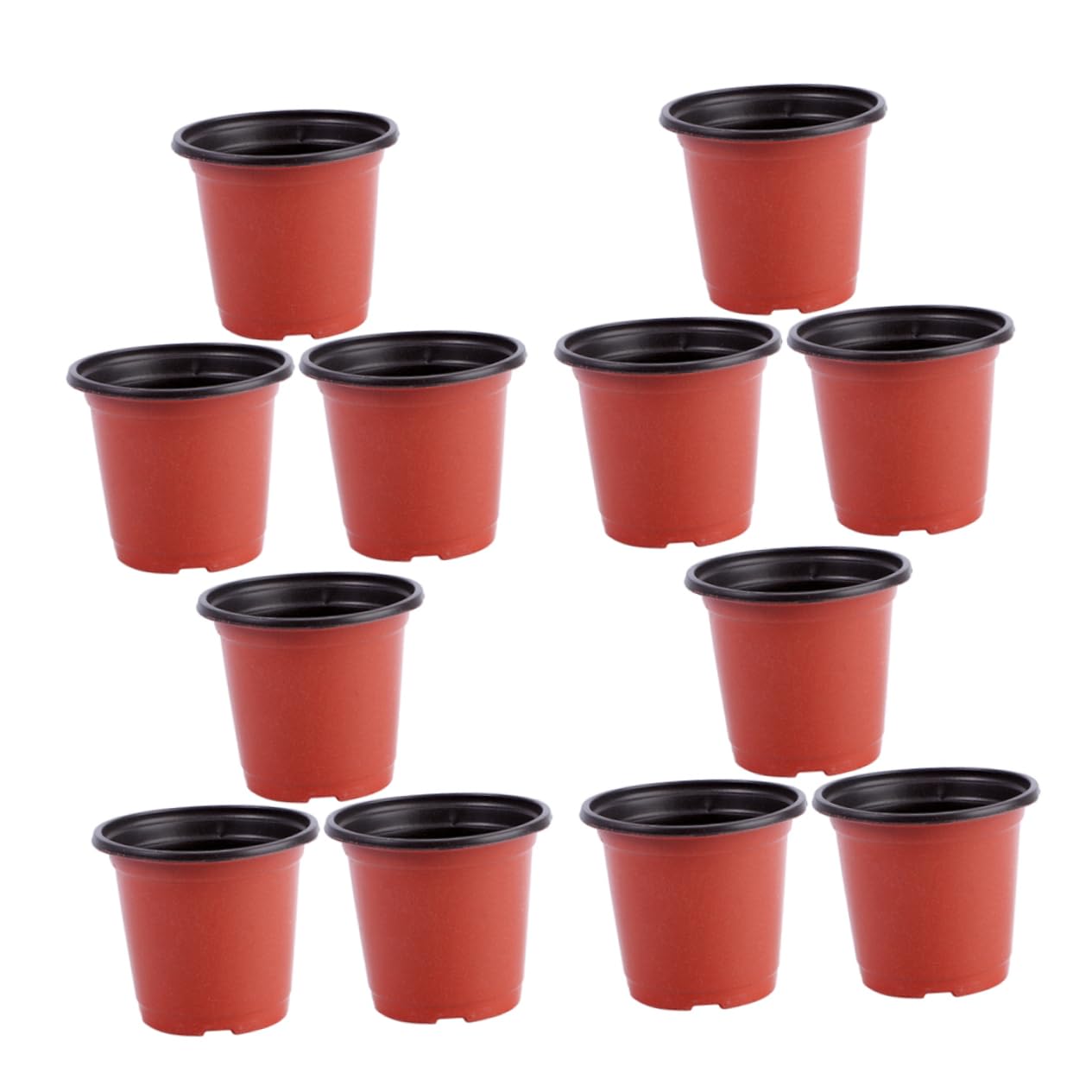Gatuida 120 Pots pour Semis avec Drainage, Pots de Fleurs Plastique Légers pour Plantes Succulentes et Extérieur