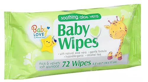 Miniatura 4 de Nuevo 820704 Baby Love Baby Wipes 80Ct W- Aloe Vera (12-Pack) Barato Descuento al por mayor a granel Bebé Otros